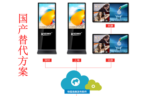 KIKIHU草莓视频软件下载信息发布显示屏采用麒麟统信系统国产化替代方案